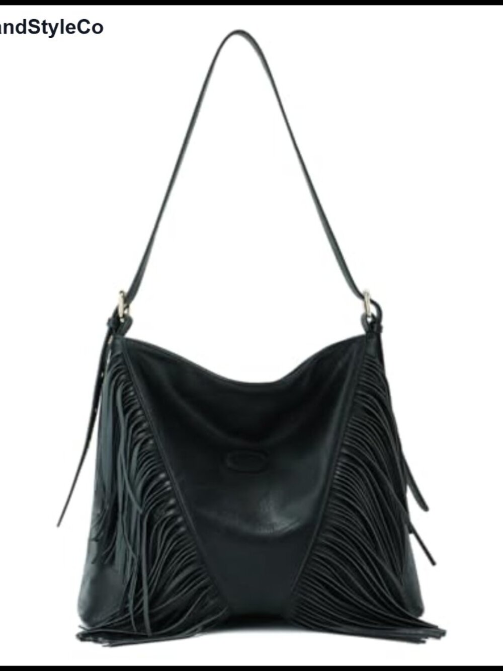 Vintage Fringe Hobo Bag Women Tassel Crossbody Shoulder Purse Large PU Leather
